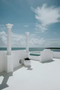 terrace of a villa and a sky view