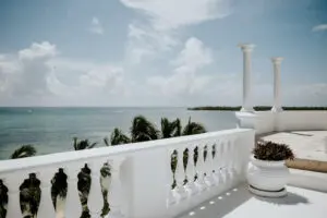 sea view from the terrace of a villa